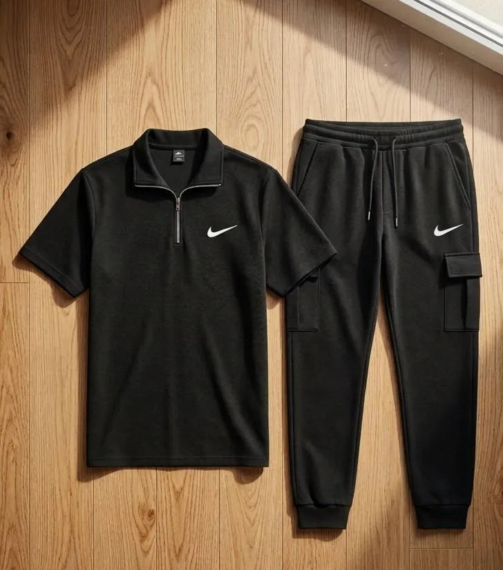 Black Nike Track Suit for Men Polyester