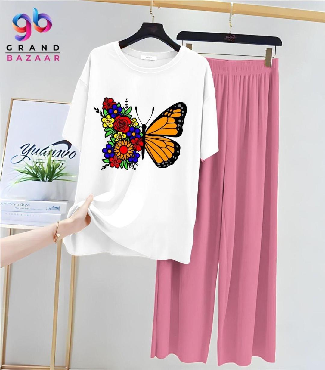 Comfortable Cotton Jersey Printed Night Suit - 2 Pcs Set