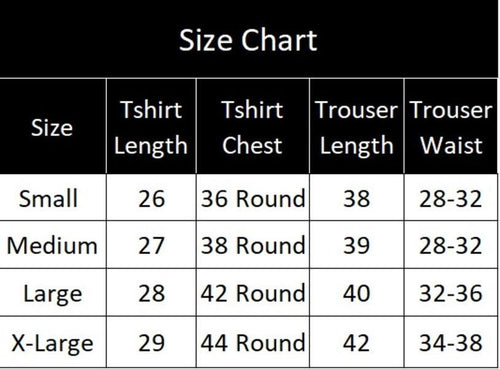 2 Pcs Men's Cotton Jersey Printed Track Suit